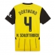 Borussia Dortmund Nico Schlotterbeck #4 Replike Domaci Dres 2024-25 Kratak Rukav